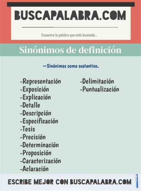 sinonimo de definicion|sinonimos de significado.